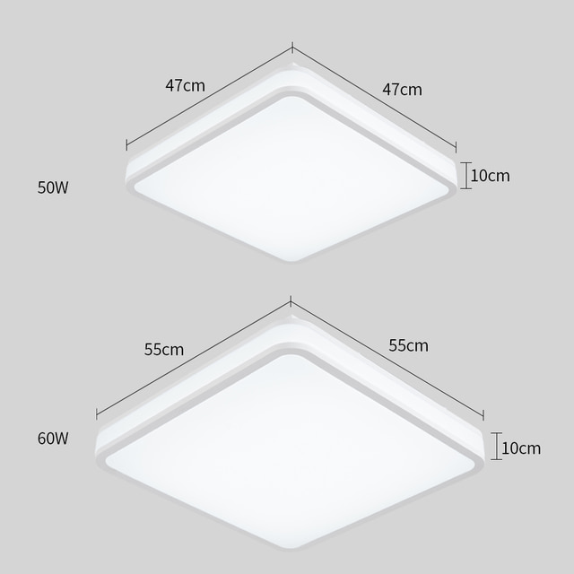LED 더반 시스템 사각 방등 50W/60W