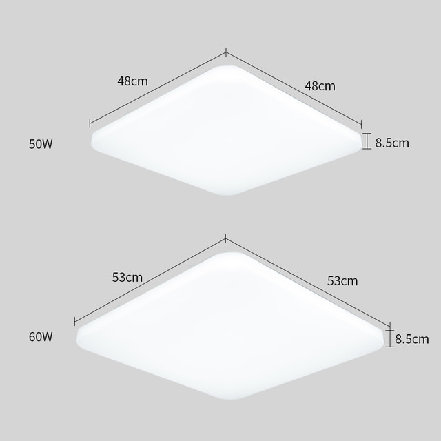 LED 심플 사각 방등 50W/60W