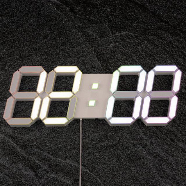 루나리스 3D LED 벽시계 프라임 38cm