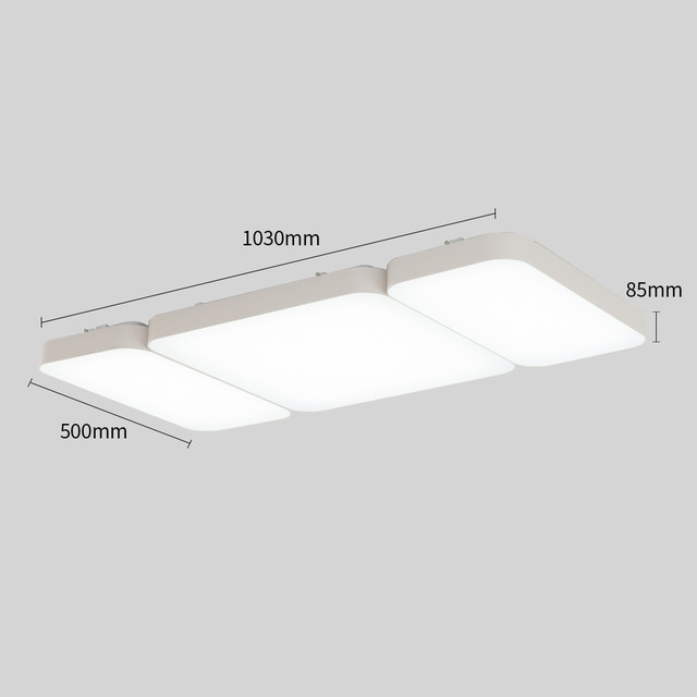 LED 커브드 시스템 거실등 120W [30W+60W+30W] 화이트