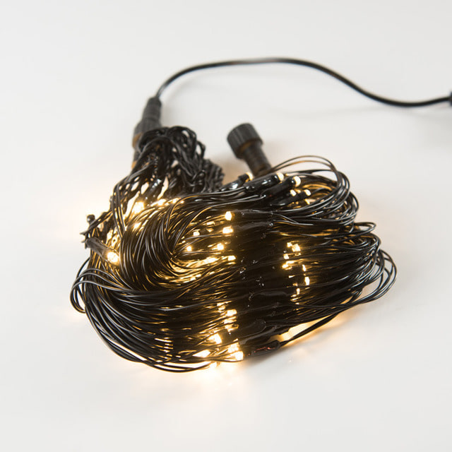 LED 네트 트리구 160구 연결형 검정선 전구색 크리스마스 장식 트리조명