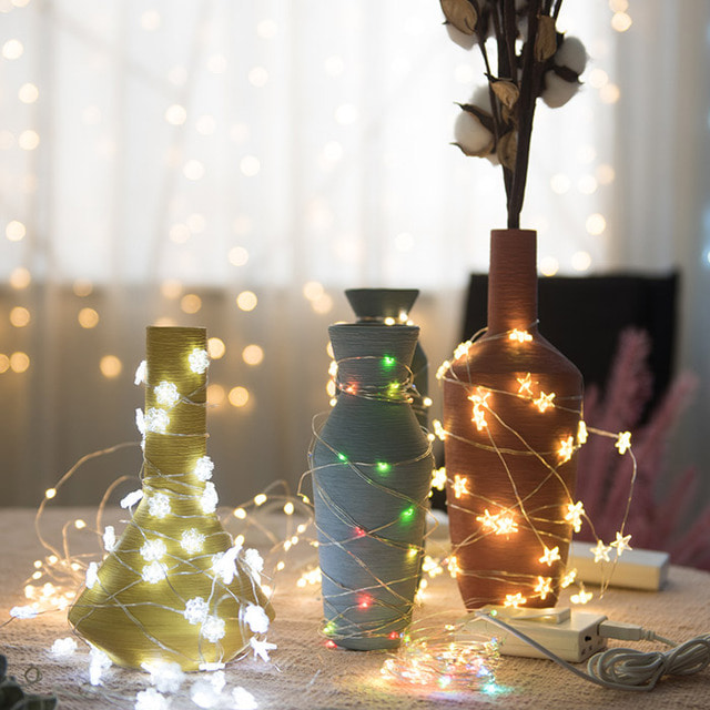LED 큐빅 은하수장식 100구 백색 크리스마스 장식 트리조명