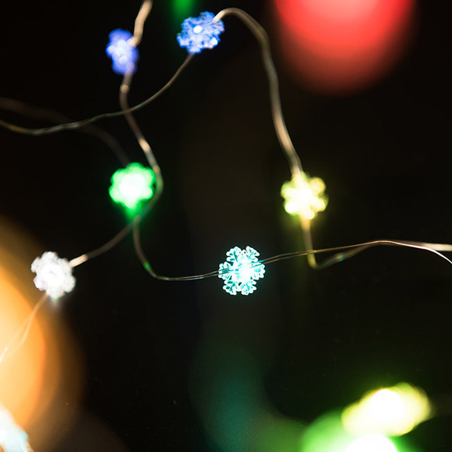 LED 큐빅 눈장식 50구 컬러(RGB)색 크리스마스 장식 트리조명