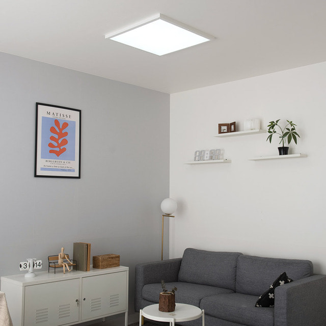 LED 데이온 리모컨 직하형 사각 방등 40W 밝기조절 색변환