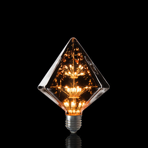 에코플룩스 LED 눈꽃 에디슨 램프 루비 PY125 2W