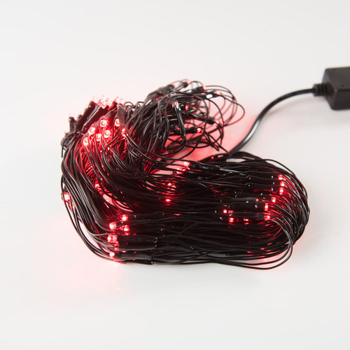 LED 네트 트리구 160구 연결형 검정선 적색 크리스마스 장식 트리조명