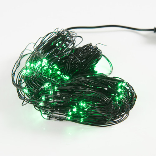 LED 네트 트리구 160구 연결형 검정선 녹색 크리스마스 장식 트리조명