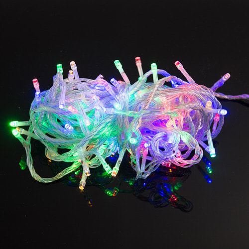 LED 퍼스트 트리구 100구 연결형 투명선 4색 크리스마스 장식 트리조명