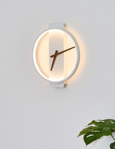 LED 에코 로디브 원형 시계 벽등 8W